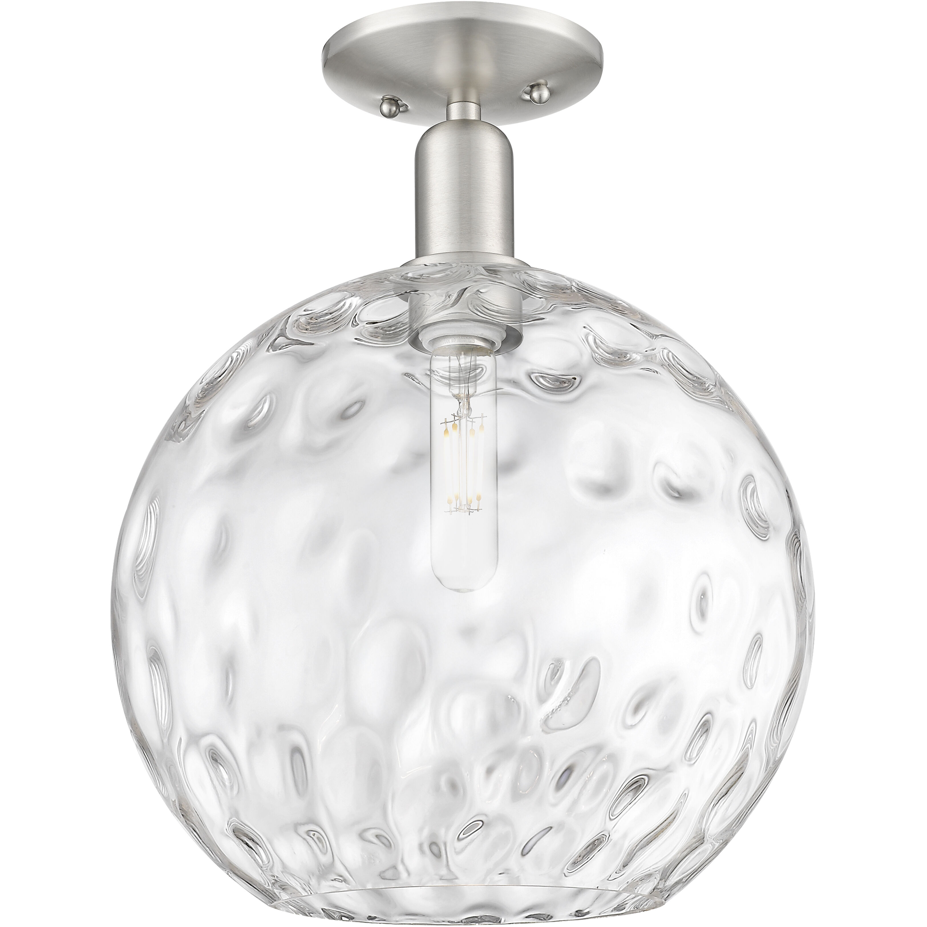Arcadia Athens Water Glass 1 Light 12.00 inch Semi-Flush Mount