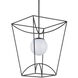 Rochefort 1 Light 18 inch Black Indoor/Outdoor Lantern Pendant Ceiling Light