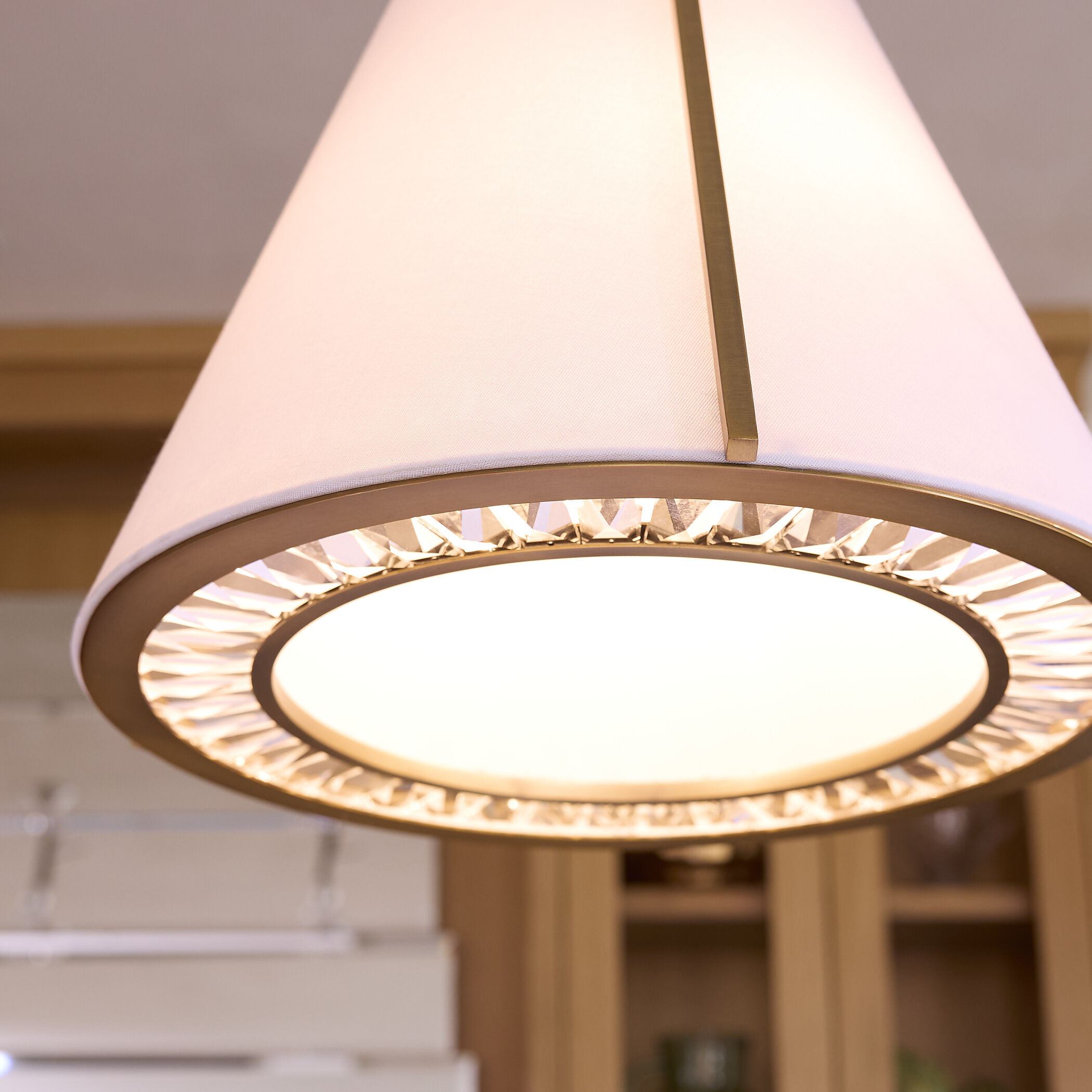 Gorham 3 Light 18 inch Brushed Brass Pendant Ceiling Light