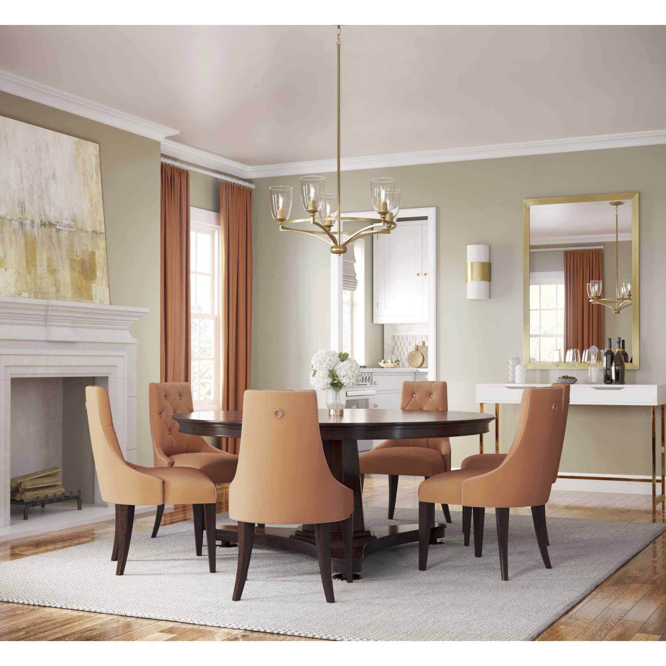 Parkhurst 5 Light 25 inch Brushed Bronze Chandelier Ceiling Light