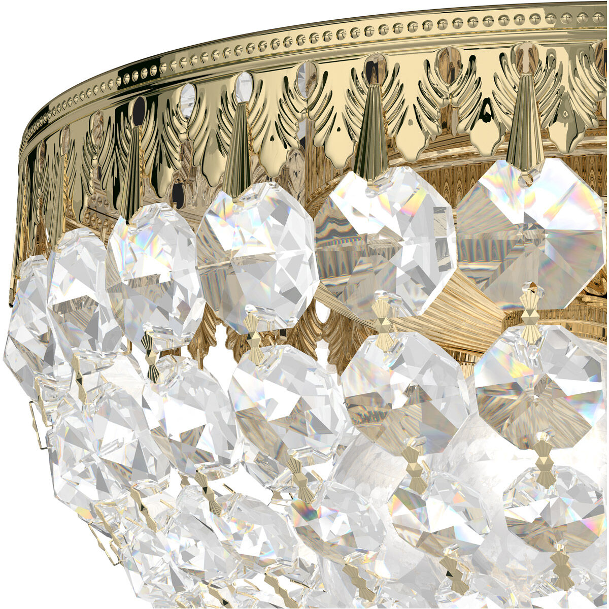 Petit Crystal 4 Light 10 inch Aurelia Flush Mount Ceiling Light in Swarovski