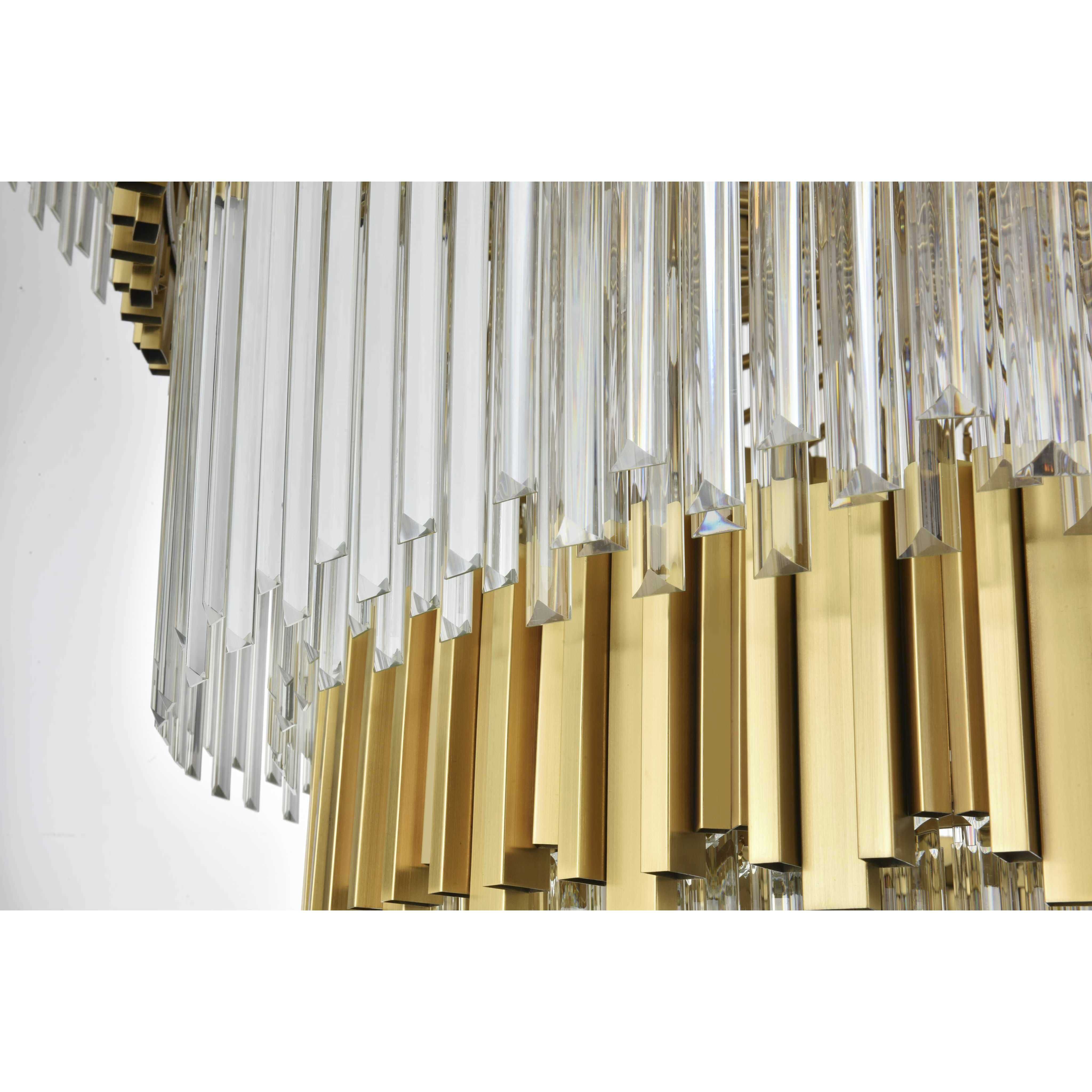 Willow 43 Light 59 inch Satin Gold Chandelier Ceiling Light