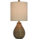Table Lamp 21.3 inch 100 watt Brown Table Lamp Portable Light