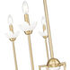Allistair 5 Light 24 inch Modern Gold Chandelier Ceiling Light