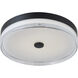 Iris LED 16 inch Matte Black Flush Mount Ceiling Light