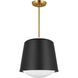 kate spade new york Draper 1 Light 12 inch Midnight Black Pendant Ceiling Light