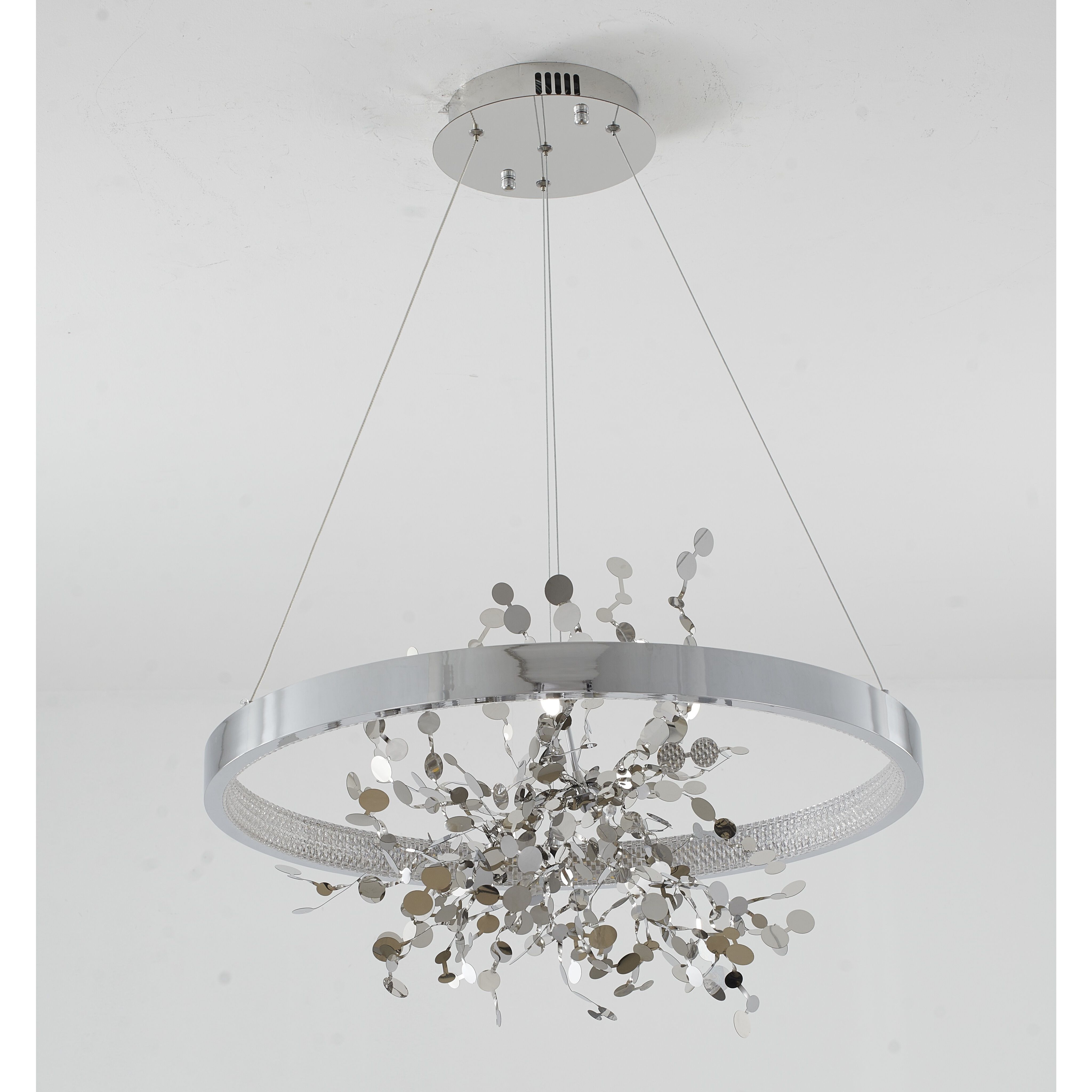 Canada LED 24 inch Chrome Chandelier Ceiling Light in 4000K