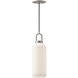 Alora Mood Soji 1 Light 5.13 inch Brushed Nickel/Opal Matte Glass Pendant Ceiling Light in Matte Opal Glass