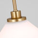 Margo 1 Light 14 inch Satin Brass Pendant Ceiling Light