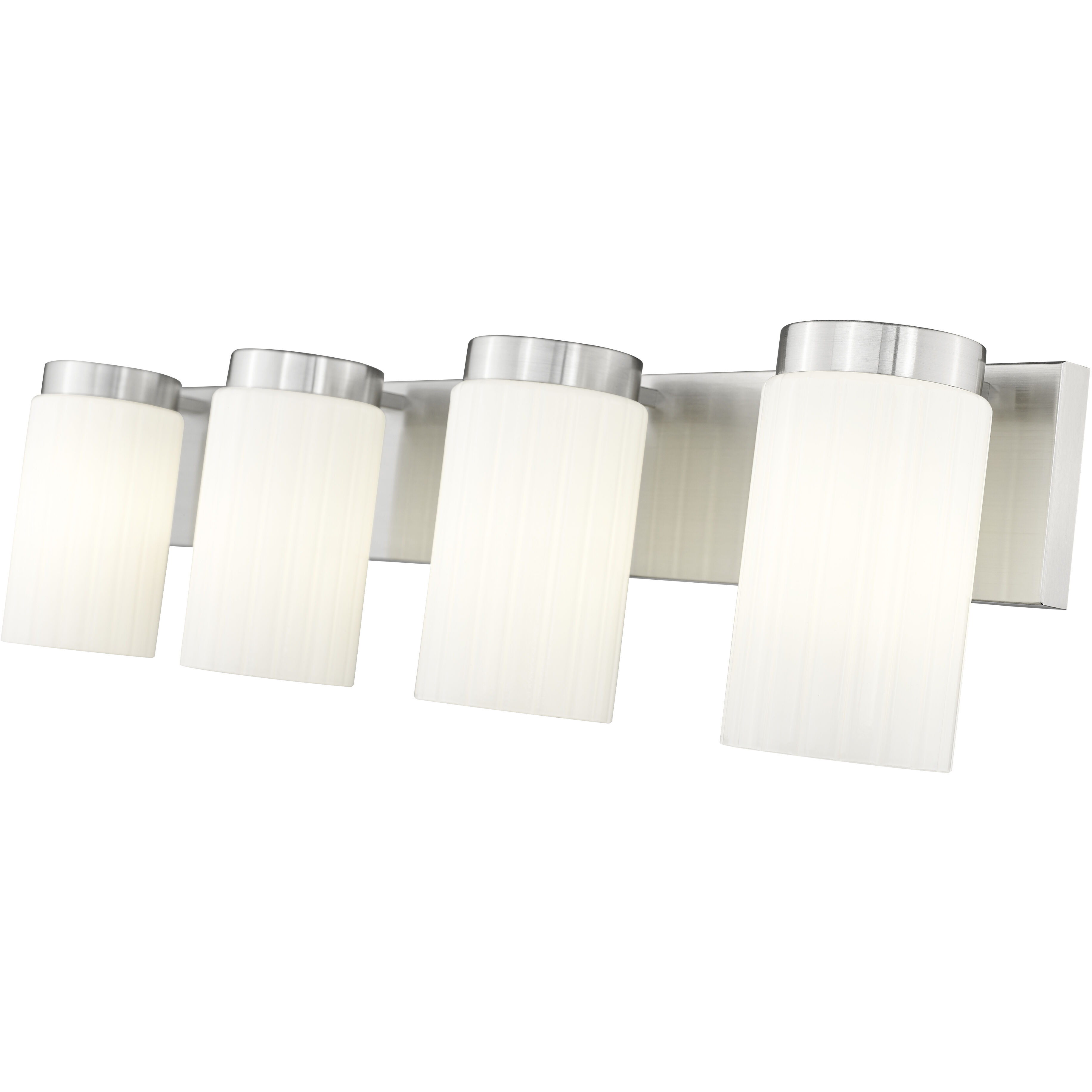 Burk 4 Light 30 inch Brushed Nickel Bath Vanity Light Wall Light