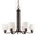 Signature 6 Light 28 inch Antique Bronze Chandelier Ceiling Light
