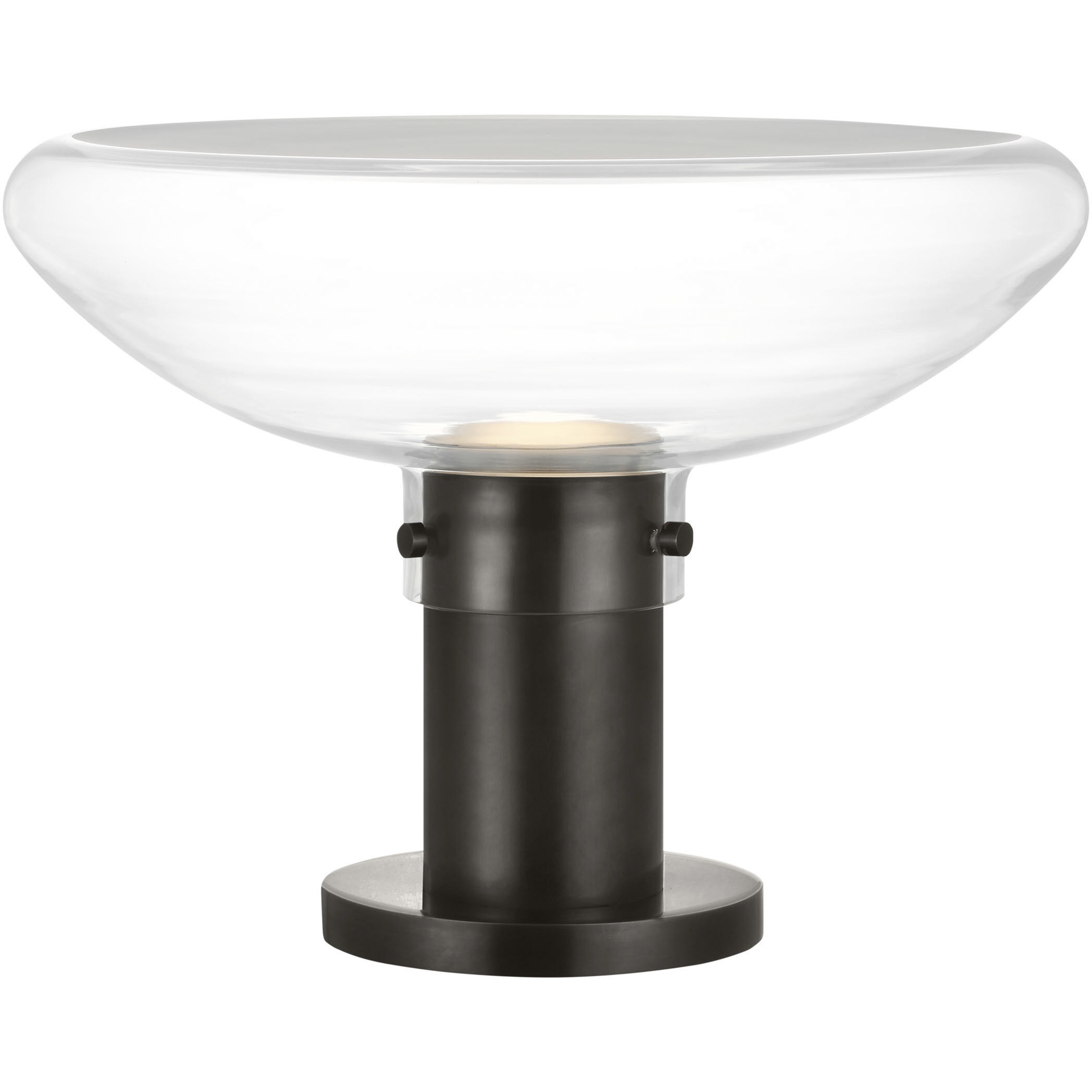 Avroko Morgan 11.8 inch 14.00 watt Burnished Bronze with Clear Glass Table Lamp Portable Light