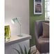 Priddy 17.05 inch 40 watt Pastel Light Green Desk Lamp Portable Light