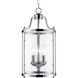 Payton 3 Light 9 inch Chrome Pendant Ceiling Light, Caged