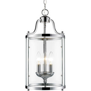Payton 3 Light 9 inch Chrome Pendant Ceiling Light, Caged