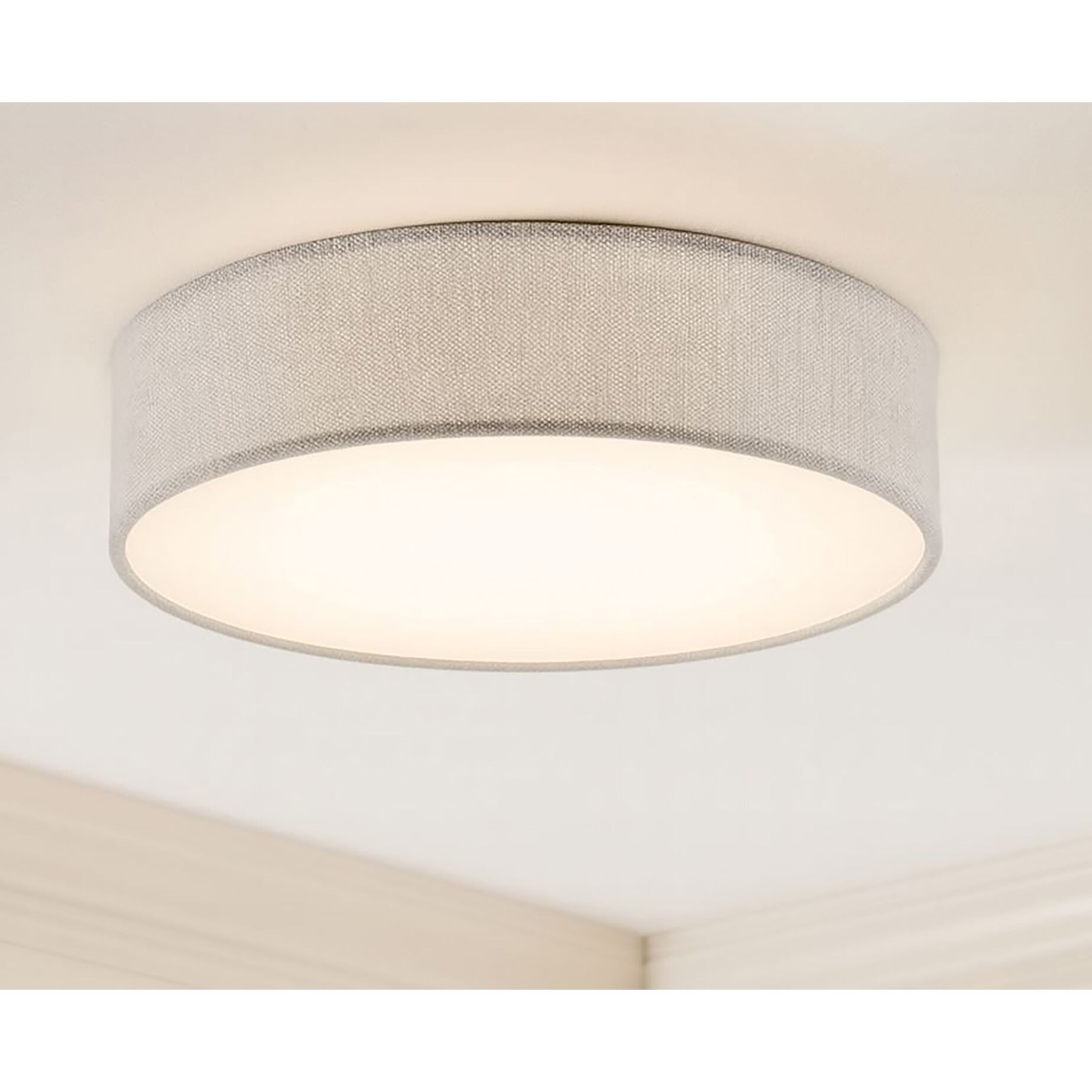 Ashland LED 12.5 inch Grey, White Flush Mount Ceiling Light
