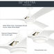 Veetra 56 inch Matte White Ceiling Fan