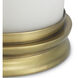Carrington 20.67 inch Vintage Brass Hurricane Portable Light, Large