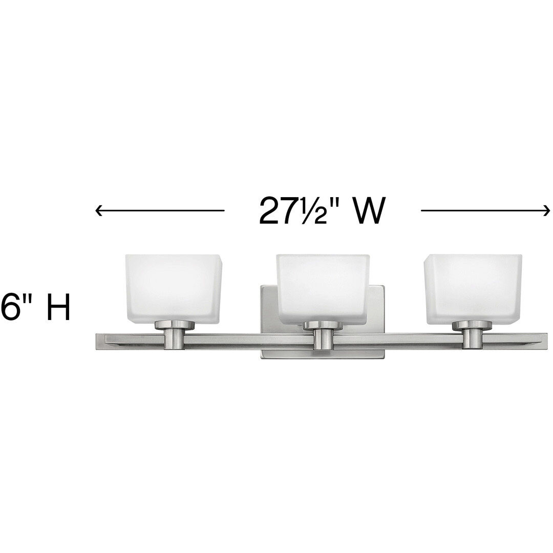 Taylor LED 28 inch Brushed Nickel Vanity Light Wall Light