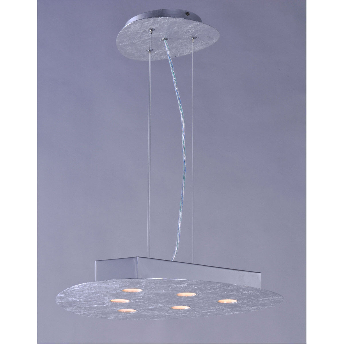 Palette LED 18 inch Silver Foil Pendant Ceiling Light