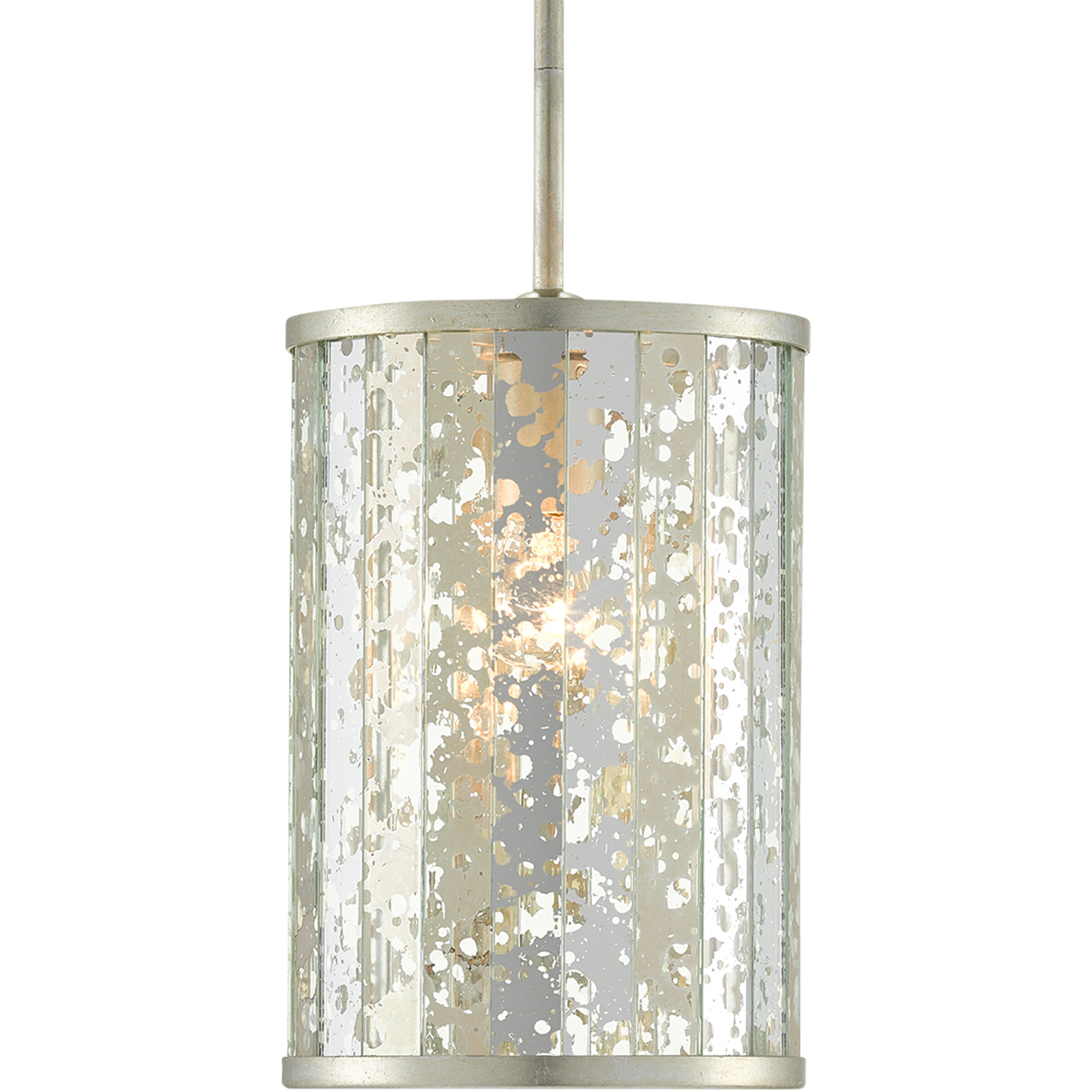 Riddle 1 Light 8 inch Silver Leaf Pendant Ceiling Light