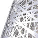 Eternity 9 Light 22 inch Chrome Drum Shade Chandelier Ceiling Light