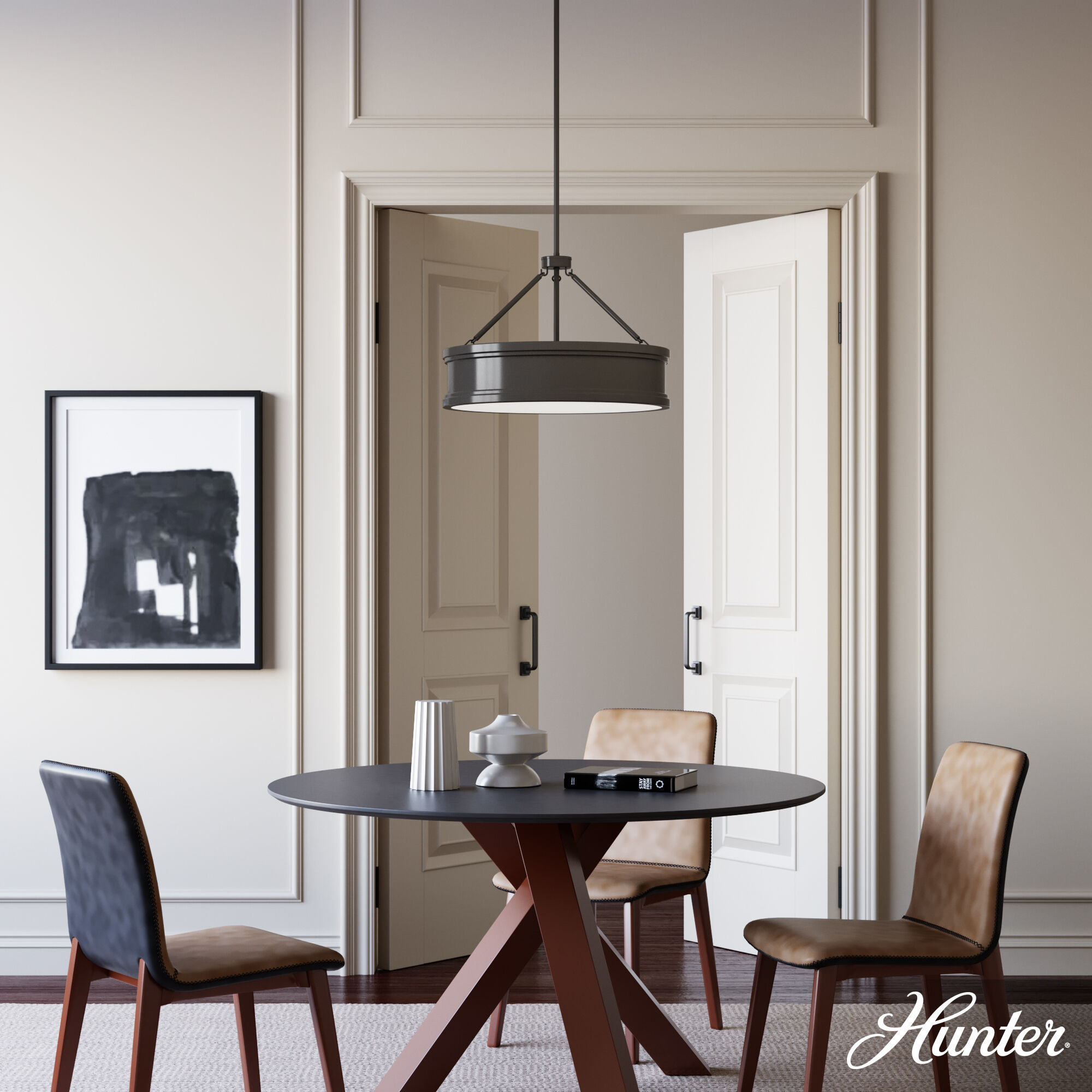 Capshaw 5 Light 21.25 inch Noble Bronze Pendant Ceiling Light