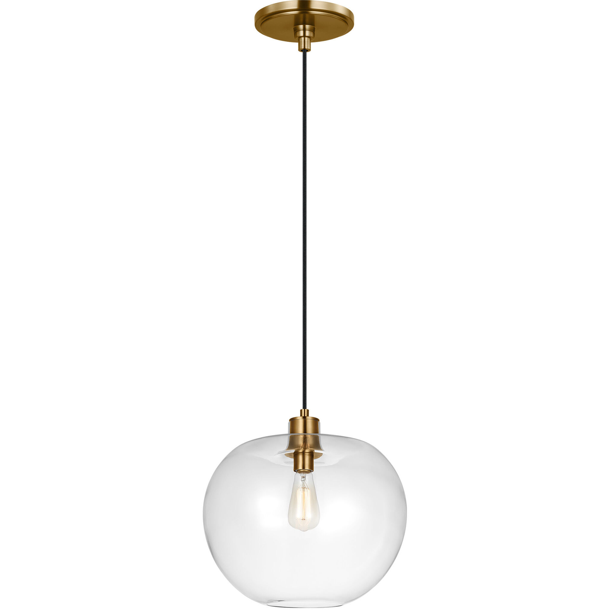 TOB by Thomas O'Brien Mela Pendant Ceiling Light in Burnished Brass