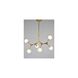Canada 6 Light 20 inch Gold Chandelier Ceiling Light