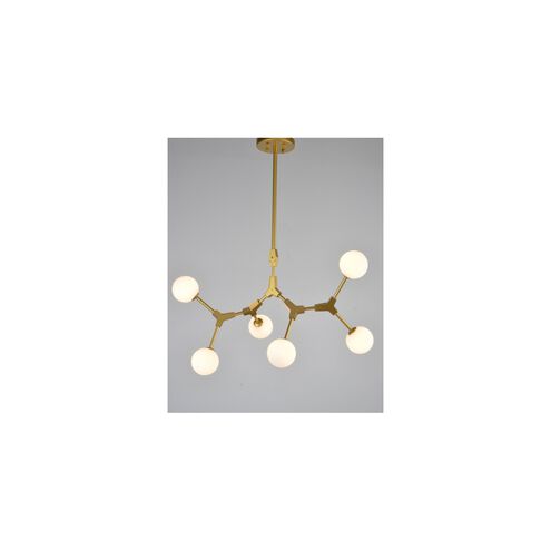 Canada 6 Light 20 inch Gold Chandelier Ceiling Light