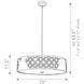 Arabella 6 Light Gold Pendant Ceiling Light