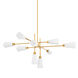 Artemis 10 Light 63 inch Vintage Brass Chandelier Ceiling Light