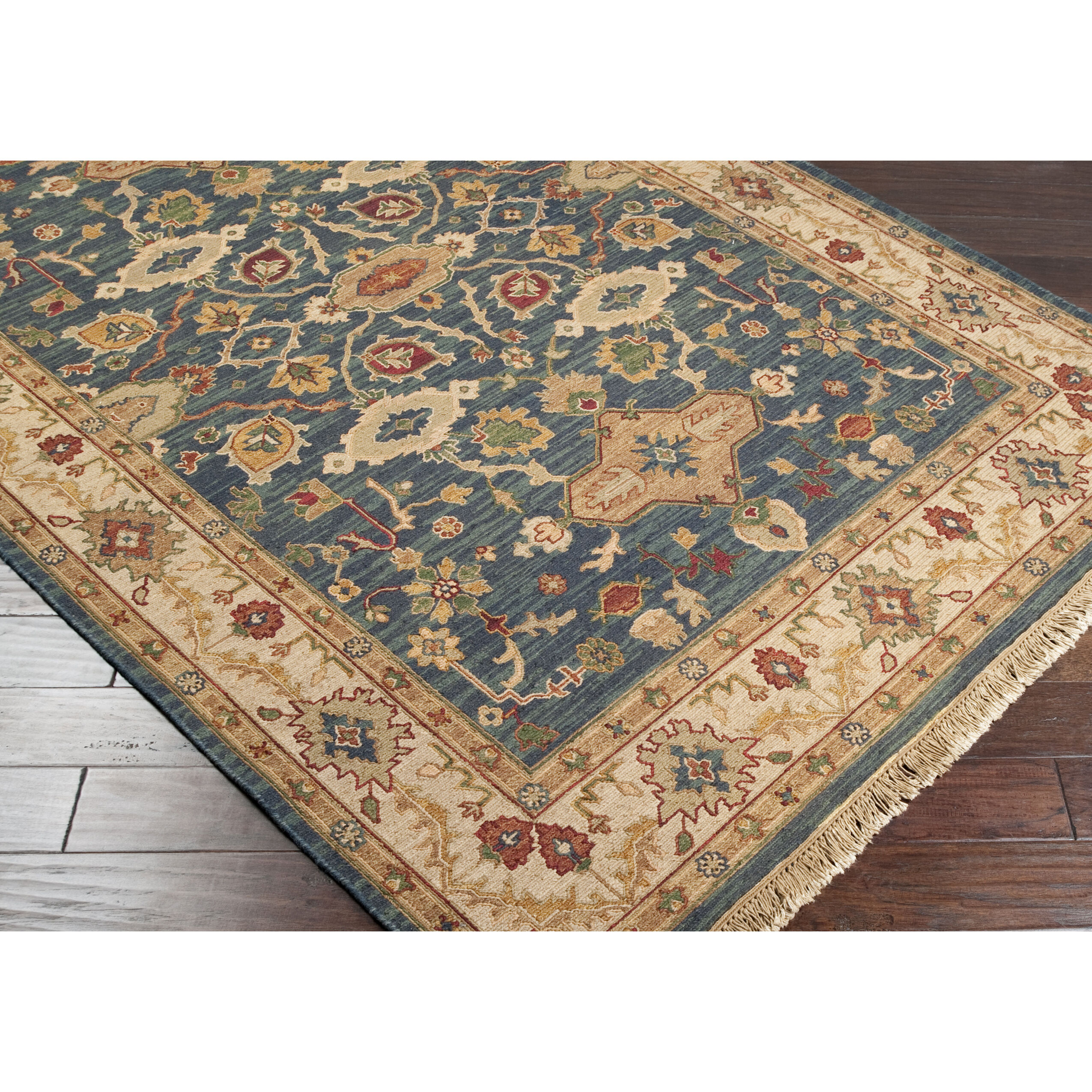 Soumek 120 X 96 inch Deep Teal Rug in 8 x 10, Rectangle