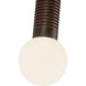 Alora Mood Arden LED 2.38 inch Matte Black Bath Vanity Light Wall Light