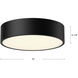 Alora Mood Brisbane 3 Light 16 inch Matte Black Flush Mount Ceiling Light