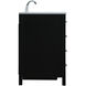 Irene 54 X 22 X 34 inch Black Vanity Sink Set