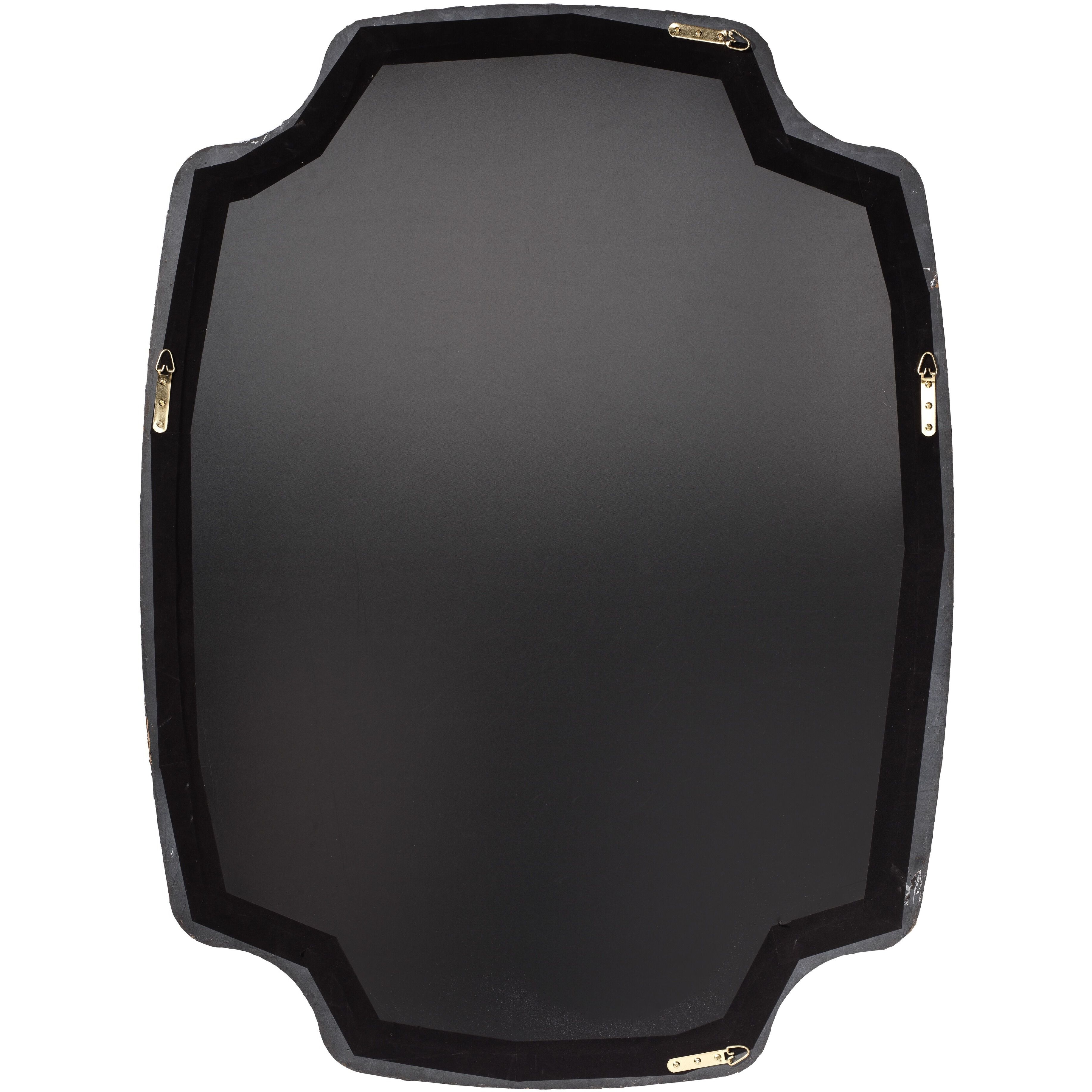 Selene 48 X 36 inch Textured White Resin Wall Mirror