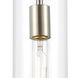 Restoration Pilaster 1 Light 5 inch Brushed Satin Nickel Mini Pendant Ceiling Light, Restoration