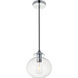 Destry 1 Light 8 inch Chrome Pendant Ceiling Light