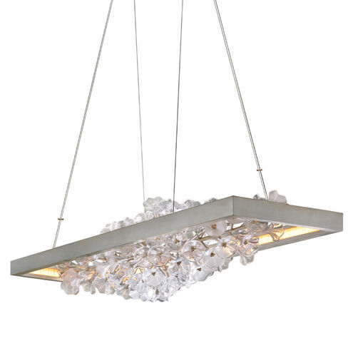 Jasmine LED 60 inch Silver Leaf Island Light Ceiling Light