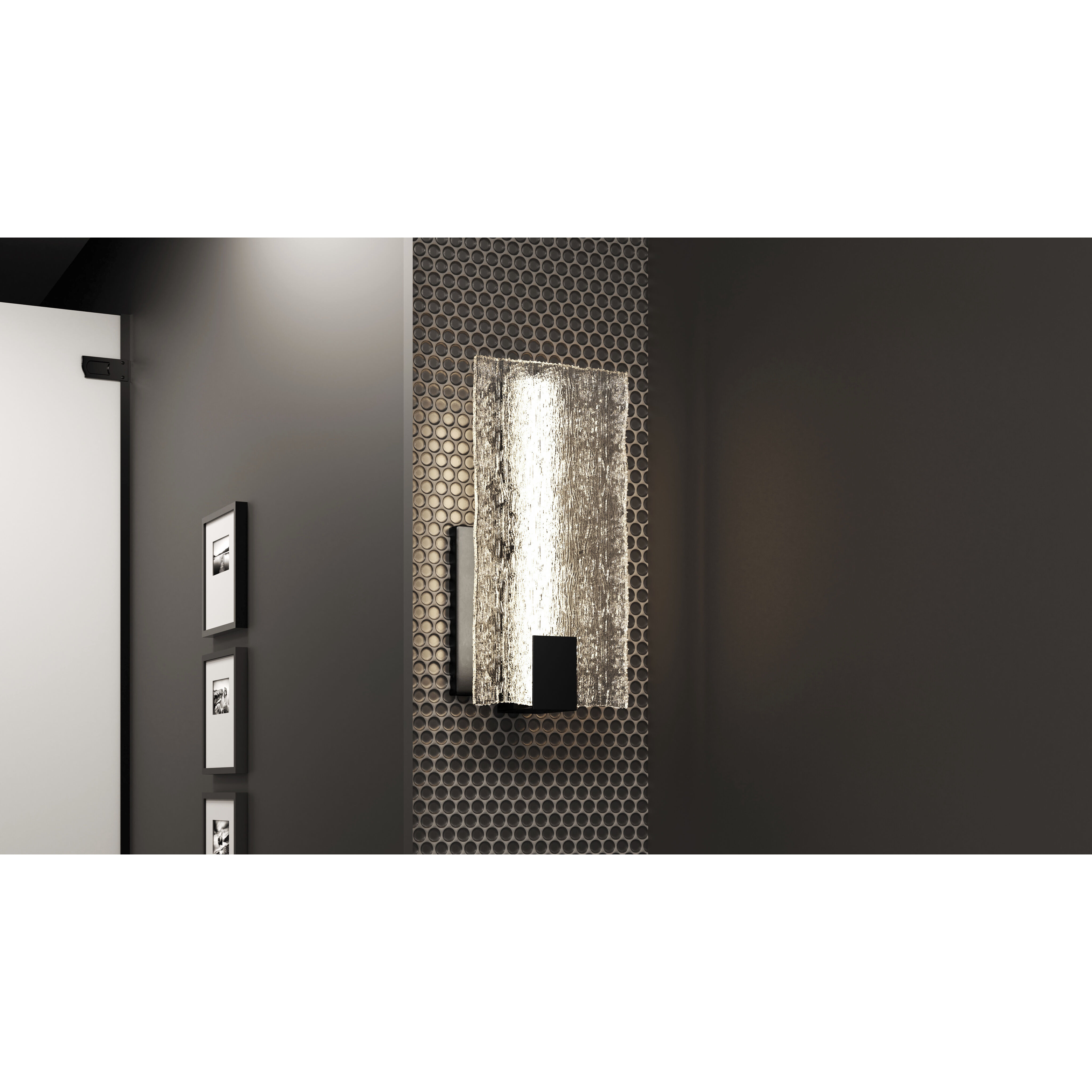 Winter LED 6 inch Matte Black ADA Wall Sconce Wall Light