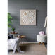 3-D Rectangles Forming Circle White/Beige/Gold Wall Decor
