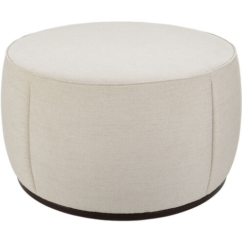 Lanza 21 inch Upholstery: Light Beige; Base: Dark Brown Ottoman