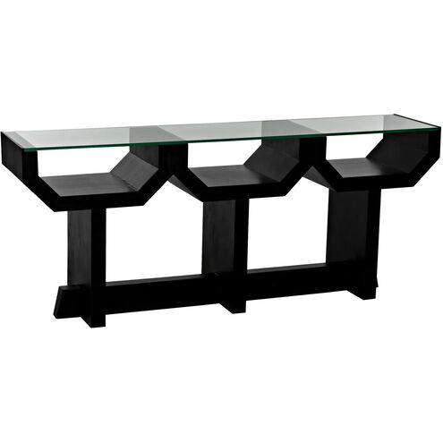 Ando 75 X 16 inch Hand Rubbed Black Console