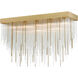 Waterfall 27 Light 18 inch Aged Brass Chandelier Ceiling Light