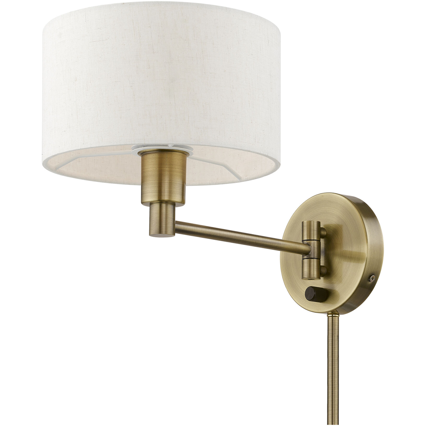 Allison 15 inch 60.00 watt Antique Brass Swing Arm Wall Lamp Wall Light