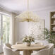 Wildflower 15 Light 40 inch Gold Dust/Artifact Chandelier Ceiling Light, Smithsonian Collaboration