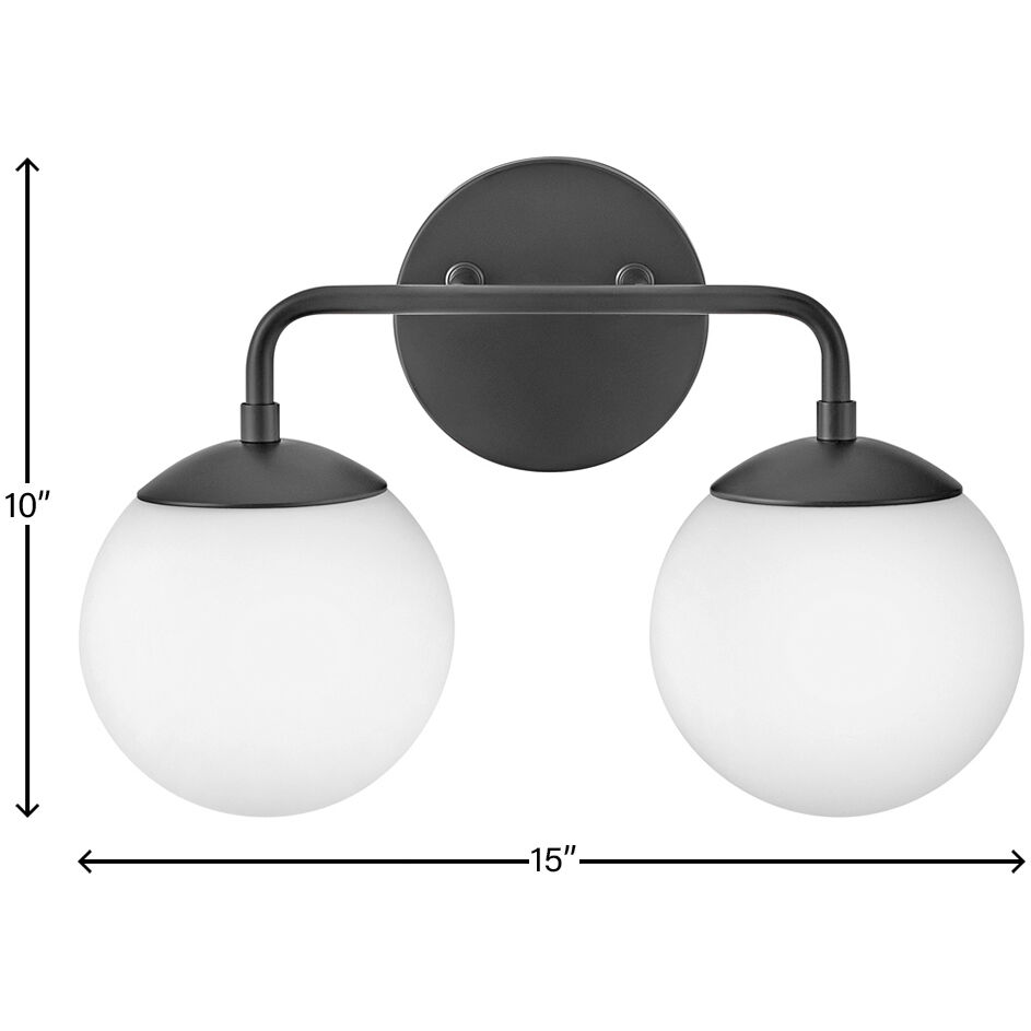 Julep LED 15 inch Black Bath Light Wall Light