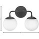 Julep LED 15 inch Black Bath Light Wall Light