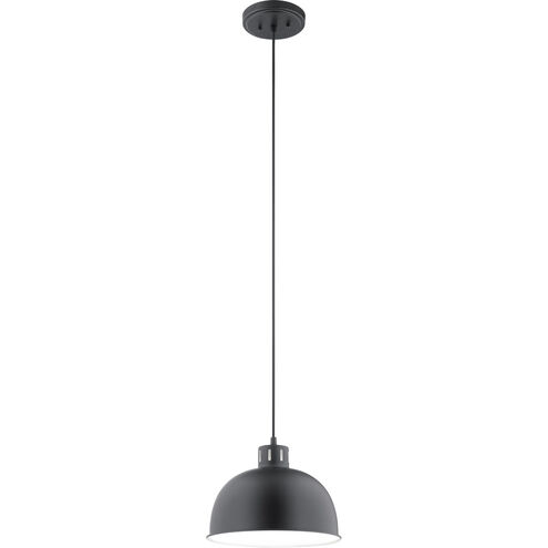 Zailey 1 Light 12 inch Black Pendant Ceiling Light